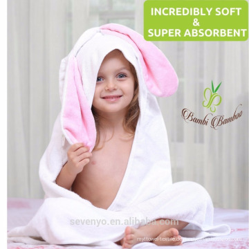 Bio-Bambus-Kapuzen-Baby-Handtuch Extra weich und haltbar PremiumTowels schnell trocken Sensitive Skin - Cute Bunny